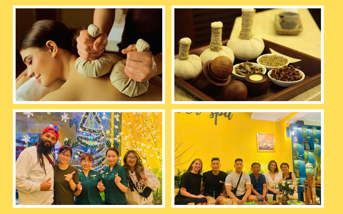 massage thảo dược